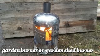 How to make a garden wood burner from a gas bottle [upl. by Rachelle]