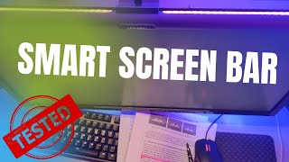 Actually tested  Yeelight Smart Screenbar Monitor Light PRO with ambient light and wireless control [upl. by Ennazus]