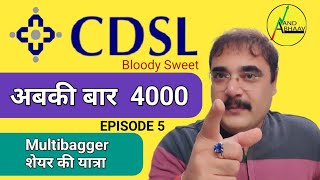 CDSL SHARE LATEST NEWS  BEST STOCKS TO BUY NOW  INVESTING STRATEGY  CDSL MULTIBAGGER 5X RETURN [upl. by Ylesara]