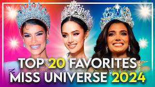 Miss Universe 2024 TOP 20 FAVORITES July edition [upl. by Ashford767]