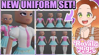 NEW SCHOOL UNIFORM SET ALMOST DONE New TOGGLES amp More REVEALED 🏰 Royale High Roblox [upl. by Aierb]