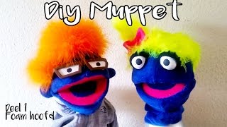 DIY FOAM MUPPET HANDPOP MAKEN  DEEL 1 FOAM HOOFD [upl. by Tam]