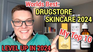 BEST DRUGSTORE SKINCARE 2024  My Top Skincare 2024 [upl. by Theurer]