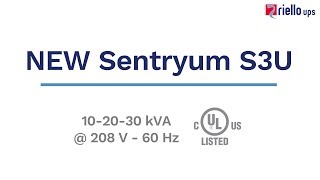 Sentryum S3U Riello UPS [upl. by Ledarf126]