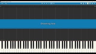 Drowning Love Piano Sheet 물에빠진 나이프 피아노 コウを追いかけて [upl. by Wie]