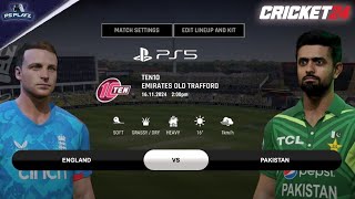 Cricket 24  England vs Pakistan  Emirates Old Trafford  T10 Format  Nail Bitting Finish  PS5™ [upl. by Bret]