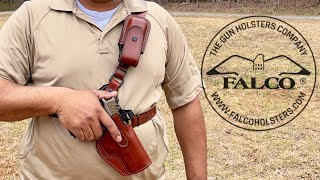 FORESTER style chest leather holster  FALCO Holsters [upl. by Batsheva43]