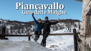 Passeggiata delle Malghe con la neve  Piancavallo PN [upl. by Ajnat]