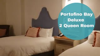 Lowes Portofino Bay Universal Orlando Resort Deluxe 2 Queen Room Tour [upl. by Travers]