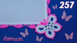 Presume de esta creativa puntilla de MARIPOSAS a las esquinas ¡les encantará 🌺 257 [upl. by Bruner]