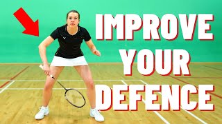 4 SIMPLE Ways To Improve Your Defence  Badminton Defence Training [upl. by Ahsillek]