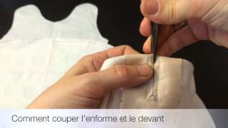 Tuto couture  Boutonnière passepoilée exemple sur une gigoteuse  fente ceinture de sécurité [upl. by Nanice152]