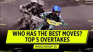 Breathtaking displays at the WroclawSGP 🇵🇱 Top 5 Overtakes 2024  FIM Speedway Grand Prix [upl. by Analak183]