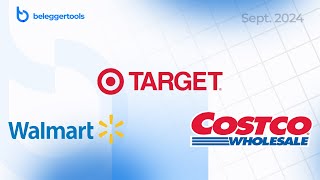 Vergelijking aandelen  Walmart Target Costco  Sept 2024 [upl. by Pimbley]