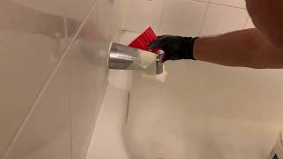 Simple bathtub refinishing DIY Totally Odorless Any body can do it [upl. by Rehm]