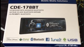 Unboxing of Alpine CDE178BT [upl. by Romeu]