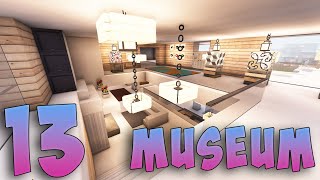 EINRICHTUNG  MUSEUM größte moderne Luxusvilla in MINECRAFT TUTORIAL HAUS 287 Part 13 [upl. by Natye]