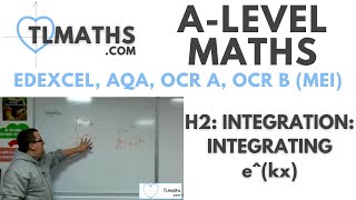 ALevel Maths H206 Integration Integrating ekx [upl. by Ahsiekyt]