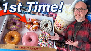 1st Time Eating at Duck Donuts in CANADA 🇨🇦🍩 Warm Delicious amp Made to Order [upl. by Nnaitak]