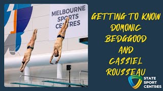 Diving Spotlight Domonic Bedggood and Cassiel Rousseau  Olympic Synchro Divers [upl. by Hcra]