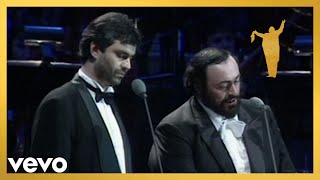 Luciano Pavarotti Andrea Bocelli  Notte e piscatore Official Live Performance Video [upl. by Attenborough]