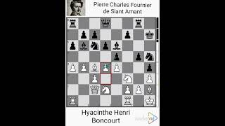 Hyacinthe Henri Boncourt vs Pierre Charles Fournier de Saint Amant year 1837 [upl. by Aniat]