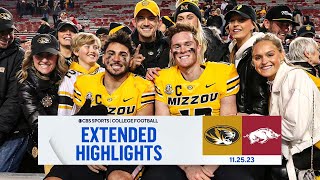 No 9 Missouri vs Arkansas Extended Highlights  CBS Sports [upl. by Enaamuj858]