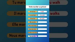 Verbe Marcher au présent en Anglais anglaisfacile anglais anglaisenligne parleranglais [upl. by Juxon]