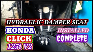 PAANO MAGKABIT NG HYDRAULIC SEAT DAMPER SA HONDA CLICK 125i V2Charwenn Official [upl. by Benia]