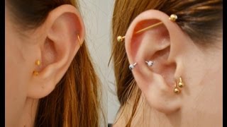 COMO CUIDO Piercings na Orelha cartilagem por Nayara Rattacasso [upl. by Tonry854]