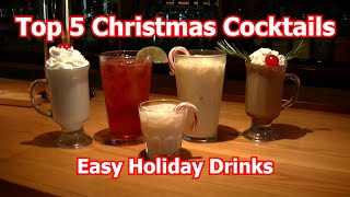 Top 5 Christmas Cocktails Best Easy Holiday Drinks [upl. by Rachaba]