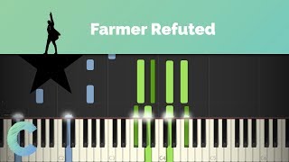 Hamilton  Farmer Refuted Piano Tutorial [upl. by Noreik792]