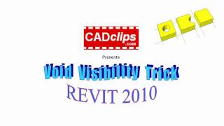 REVIT Void Visibility Trick  CADclip [upl. by Ribak]