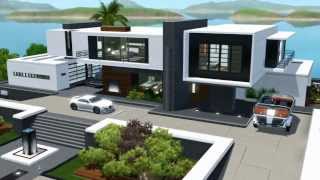 The Sims 3 Seaside Modern House NO CC [upl. by Rochester]