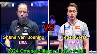 Shane Van Boening VS Fedor Gorst  2024 Omega Billiards Classis 9Ball [upl. by Edylc]