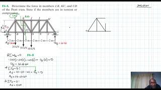 F6–8 Structural Analysis Chapter 6 Hibbeler Statics Benam Academy [upl. by Alyos]