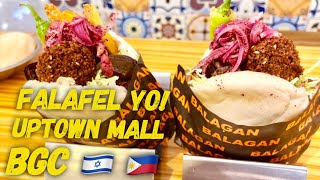 Cheap Eats Manila Falafel Yo Israel Falafel and Salad Bar Uptown Mall Bonifacio Global City Taguig [upl. by Aicilihp244]