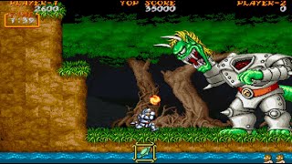 Ghouls n Ghosts Arcade gameplay comentado en español [upl. by Koralle]