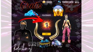 ME SACO LOS CUERNITOS DORADOS 😱SIN GASTAR UN SOLO DIAMANTE 💎😱🔥freefirelatam kolochoyt [upl. by Keeton]