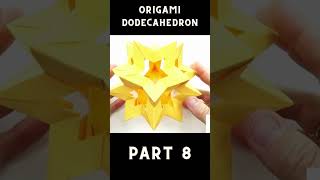 Origami Dodecahedron Tutorial 🌟 How to Fold a Stunning 12Sided Paper Polyhedron Part 8 [upl. by Kos63]