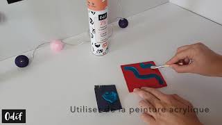 Tuto Produit Comment utiliser le Vernis à craqueler par Odif [upl. by Waller688]