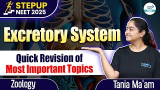 Quick Revision of Most Important Topics of Excretory System  NEETZoology  InfinityLearnNEET [upl. by Gnanmas]