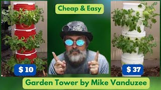 How To Build A Hydroponic Garden Tower Cheap and Easy  How To Build Vertical Garden Tower [upl. by Adolpho]