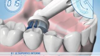 Come lavarsi i denti con lo spazzolino elettrico Oralb [upl. by Tindall]