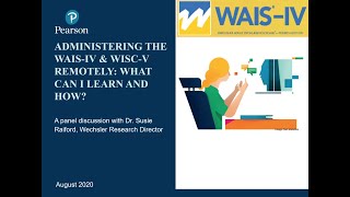 Administering the WAISIV and WISCV Remotely What Can I Learn and How [upl. by Abagael218]