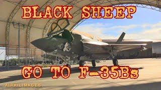 First Time Marine Black Sheep Squadron VMFA214 Flies F35Bs [upl. by Odnolor]