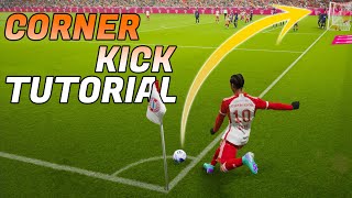 eFootball 2024 Corner Kick Tutorial  4 Easy amp Effective Way To Score From Corner Kicks [upl. by Debby]