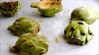 How to make Oven Roasted Artichokes Recipe  HappyFoods [upl. by Urbas]