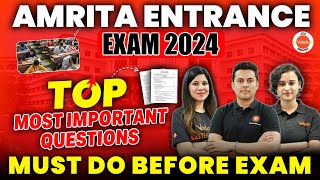 Amrita Engineering Entrance Examination 2024  Top Most Important Questions Physics Chemistry Maths [upl. by Ynohtnaeoj]