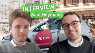 Interview met Sam Heymans CEO van LIZY Digitaal Autoleasingplatform [upl. by Attikin]